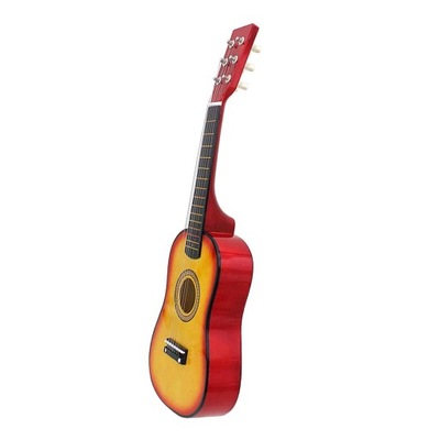 23-calowa gitara akustyczna zabawka dla początkujących praktyka muzyczna o zachodzie słońca