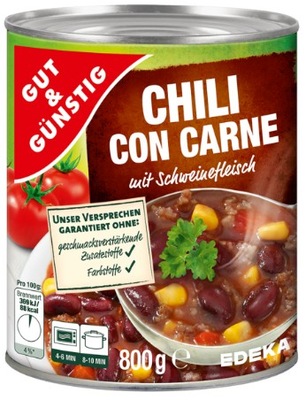 GG* MEKSYKAŃSKIE CHILI CON CARNE 800g