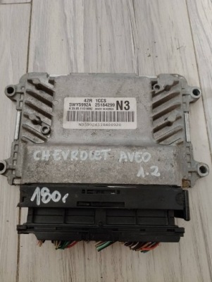 Блок керування двигуна chevrolet aveo 1.2 25184299 фото №1