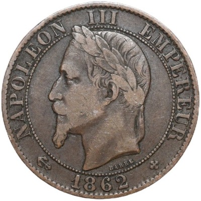 Francja 5 centymów 1862 BB