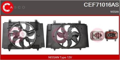 VENTILADOR DEL RADIADOR CEF71016AS CASCO NISSAN JUKE  