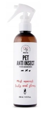 Pets Spray Przeciw Pchłom Kleszczom dla Psa Kota 250ml