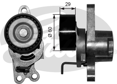 РОЛИК НАТЯЖИТЕЛЬНЫЙ PK GATES T39055