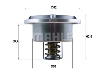 ТЕРМОСТАТ, СЕРЕДИНА ОХЛАЖДАЮЧАЯ THD 6 86 MAHLE