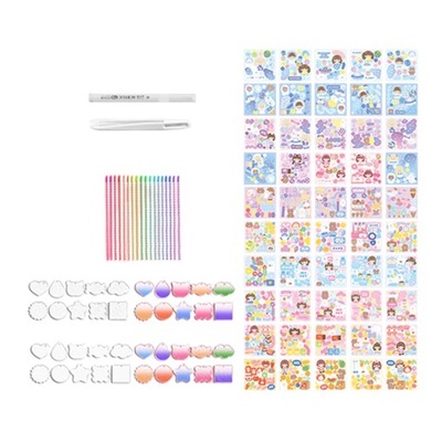 Goo Card Sticker Goo Card Diy Girls 132szt