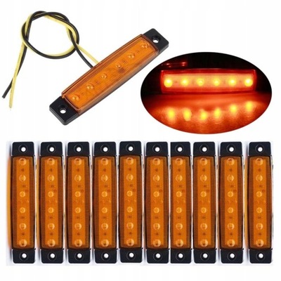 10X ФАРЫ OBRYSOWKI DIODOWE 6LED 12V 24V фото