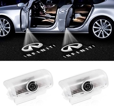 2 PCS. INFINITI LIGHTING DOOR SPOT LIGHT LOGO KOMPATYBILNYG37G25Q50Q60QX50  