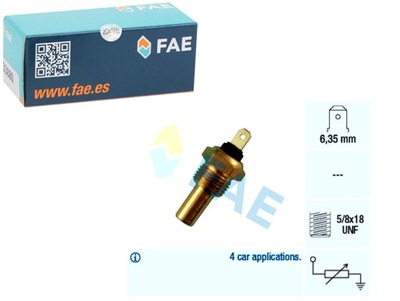 SENSOR TEMPERATURA DE LÍQUIDO REFRIGERACIÓN JAGUAR XJ 3.2-6.0 10.86-07.97  