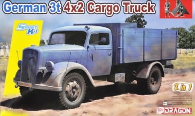 Dragon-6974 GERMAN 3t 4X2 CARGO TRUCK (2 IN 1)