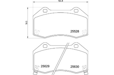 BREMBO КОЛОДКИ ГАЛЬМІВНІ OPEL CORSA D S07 07 06-08 14 OPEL CORSA E X15