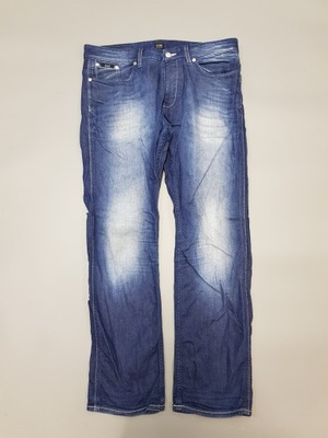 HUGO BOSS granatowe jeansy spodnie jak NOWE 36/30 pas 90