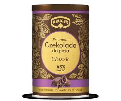 KRUGER Czekolada do picia 43% kakao 220g PUSZKA