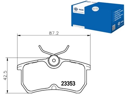 SET PADS BRAKE HELLA PAGID C1BC2M008A - milautoparts-fr.ukrlive.com