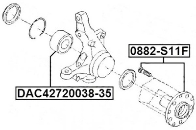 Febest 0882-s11f ступиця колеса фото №1