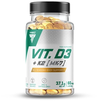 TREC VIT D3 K 2 MK-7 WITAMINA ODPORNOSC ZMECZENIE