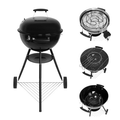 Grill OGRODOWY ELEKTRYCZNY WĘGLOWY GREGMAN Roast 60 5kW NA KÓŁKACH 2W1