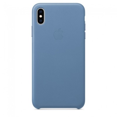 Plecki Apple do iPhone XS Max Leather Chabrowy