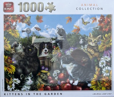 Puzzle 1000 ELEMENTÓW DUŻE 68 x 49 cm GARDEN