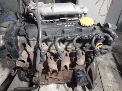 КОМПЛЕКТНИЙ ДВИГУН Z16SE 1.6B 8V OPEL MERIVA A ДРОСЕЛЬНА ЗАСЛІНКА КОЛЕКТОР 