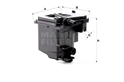 Mann-filter фильтр топлива volvo s40 ii v50 citroen berlingo berlingo фото №1