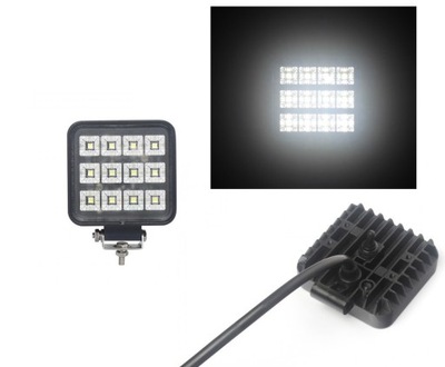 ФАРА РАБОЧАЯ 12 LED (СВЕТОДИОД ) Z WŁĄCZNIKIEM 12-24V СТОП СИГНАЛ ROZPROSZONE TRUCKLED (СВЕТОДИОД )