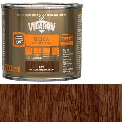 Bejca Vidaron 200ml B09 ORZECH AMERYKAŃSKI