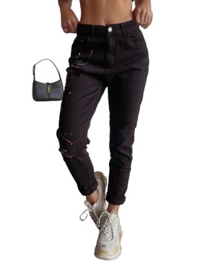 Spodnie jeansowe OLAVOGA CUBA 1013 czarne - XL