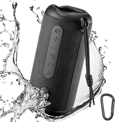 Linkyou Głośnik Bluetooth, 24 W stereo Sound Box muzyczny, wodoszczelność