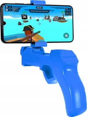 Pistolet kontroler do gry bluetooth Battletron niebieski