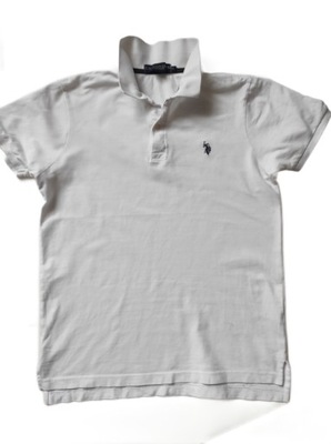 BIAŁY T-SHIRT POLO U.S. POLO ASSN R.M