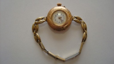 Złoty zegarek kieszonkowy 585 damski XIX wiek