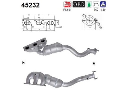 CATALIZADOR BMW 5 E60 X5 E53 3.0I 24V  