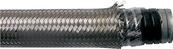 Wąż stalowy, ocynkowany, powlekany 18mm2 (44m)