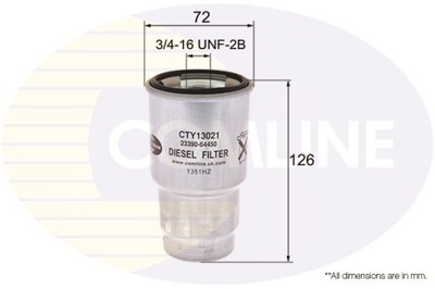 ФІЛЬТР ПАЛИВА COMLINE H=126MM MAZDA/LEXUS/TOYOTA