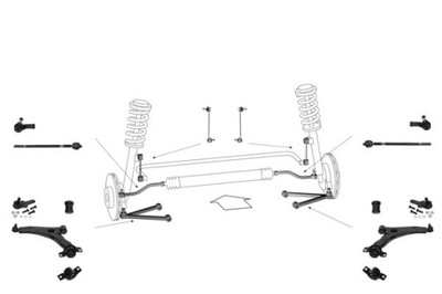 VARILLA JUEGO SUSPENSIONES FORD FOCUS I  