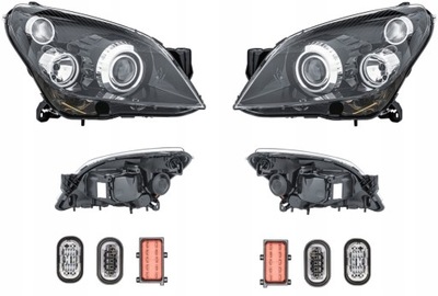 Фара лампа opel astra h 03-12 hella l+p фото №1