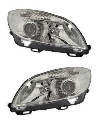 Фары лампы l+p kpl skoda roomster 06-15 фото №1