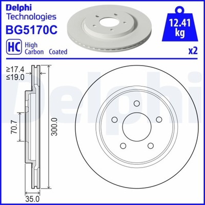 ДИСК ТОРМОЗНОЙ FORD USA MUSTANG 3.7-5.0 12.04-