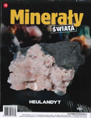 KOL. MINERAŁY ŚWIATA nr 78 - HEULANDYT + pudełko na okazy