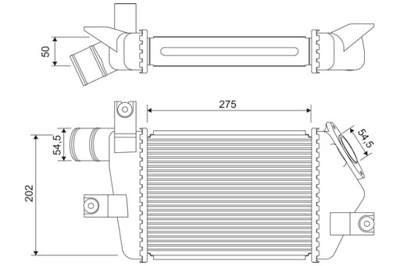 RADUADOR AIRE DE CARGA MITSUBISHI PAJERO SPORT II 2.5D/3.2D 07.  