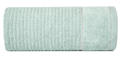 Ręcznik 70x140 miętowy z welurową bordiurą