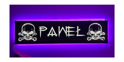 Tablica LED nad łóżko personalizowana z twoim napisem RGB TIR LKW