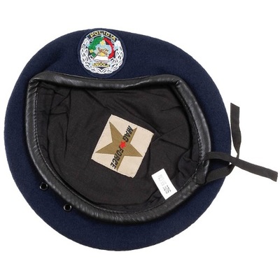 beret granatowy sił policji Angolii policja Angola r. 57 Afryka