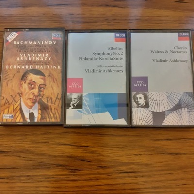 Ashkenazy Zestaw 3 kaset magnet.