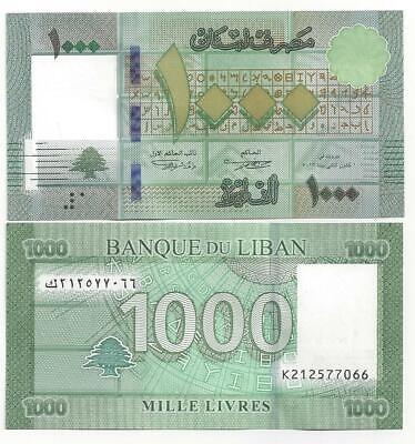 Banknot 1000 Livres Liban 2016 UNC