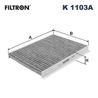 K1103A ФІЛЬТР КАБІНИ ВУГІЛЬНИЙ