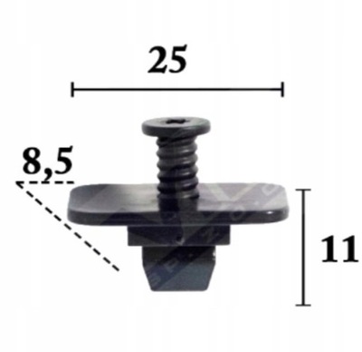 REMACHE SUJECIÓN DE PARAGOLPES 5SZT DO VW 330 380  