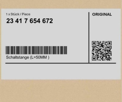 ПОПЕРЕЧКА PRZELACZAJACY (L=50MM ) BMW R22 (R 850 RT, R 1150 RT, R 1150 RS) R28 