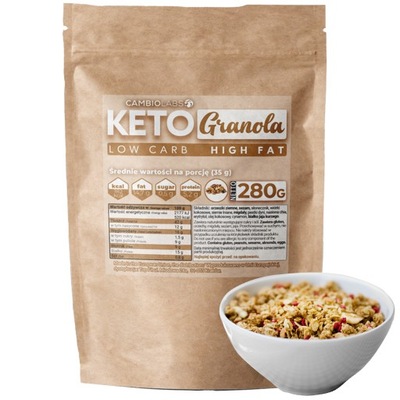 KETO PRODUKTY Musli Granola Płatki - Super skład