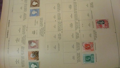 Zbiór starych znaczków Gambia